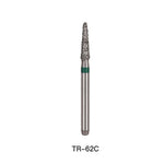 Dental Diamond Bur TR 62C Round End Cone 5pcs/Pack - pairaydental.com