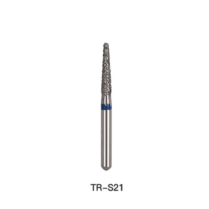 Dental Diamond Bur TR S21 Round End Cone 5pcs/Pack - pairaydental.com