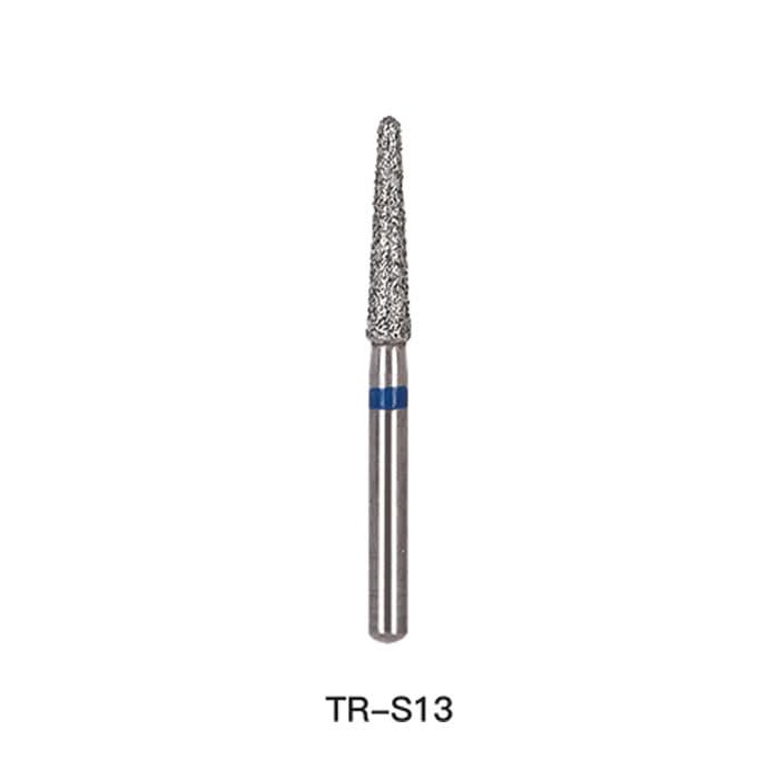 Dental Diamond Bur TR S13 Round End Cone 5pcs/Pack - pairaydental.com
