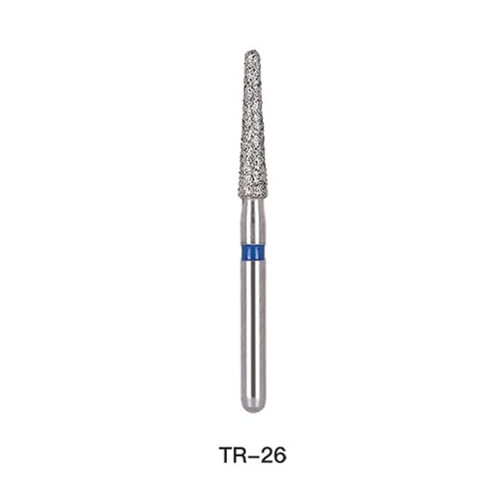 Dental Diamond Bur TR 26 Round End Cone 5pcs/Pack - pairaydental.com