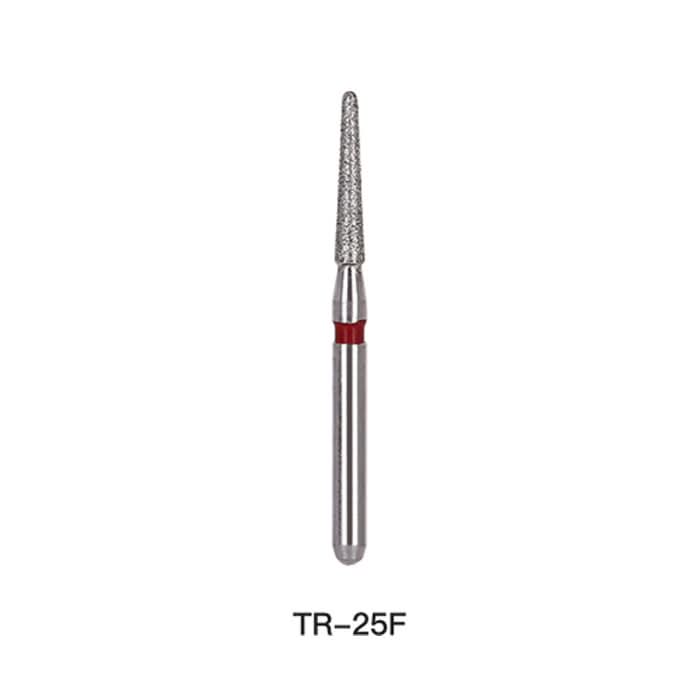 Dental Diamond Bur TR 25F Round End Cone 5pcs/Pack - pairaydental.com