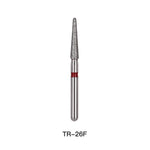 Dental Diamond Bur TR 26F Round End Cone 5pcs/Pack - pairaydental.com