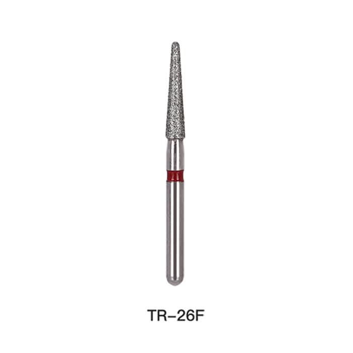Dental Diamond Bur TR 26F Round End Cone 5pcs/Pack - pairaydental.com