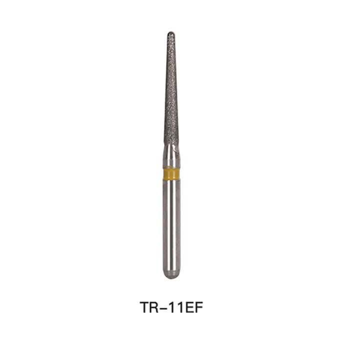 Dental Diamond Bur TR 11EF Round End Cone 5pcs/Pack - pairaydental.com