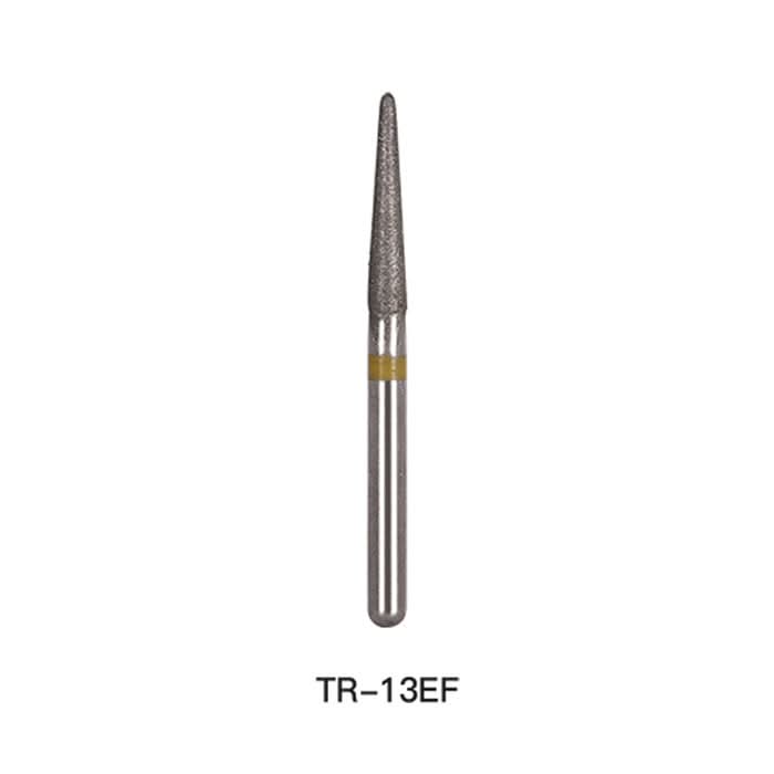 Dental Diamond Bur TR 13EF Round End Cone 5pcs/Pack - pairaydental.com
