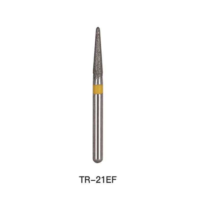Dental Diamond Bur TR 21EF Round End Cone 5pcs/Pack - pairaydental.com