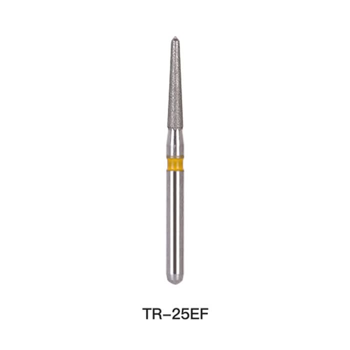 Dental Diamond Bur TR 25EF Round End Cone 5pcs/Pack - pairaydental.com