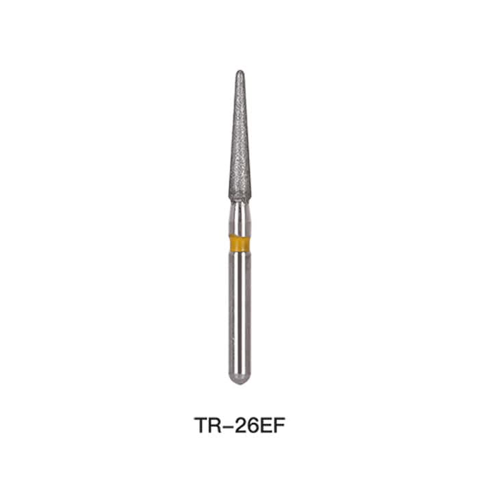 Dental Diamond Bur TR 26EF Round End Cone 5pcs/Pack - pairaydental.com