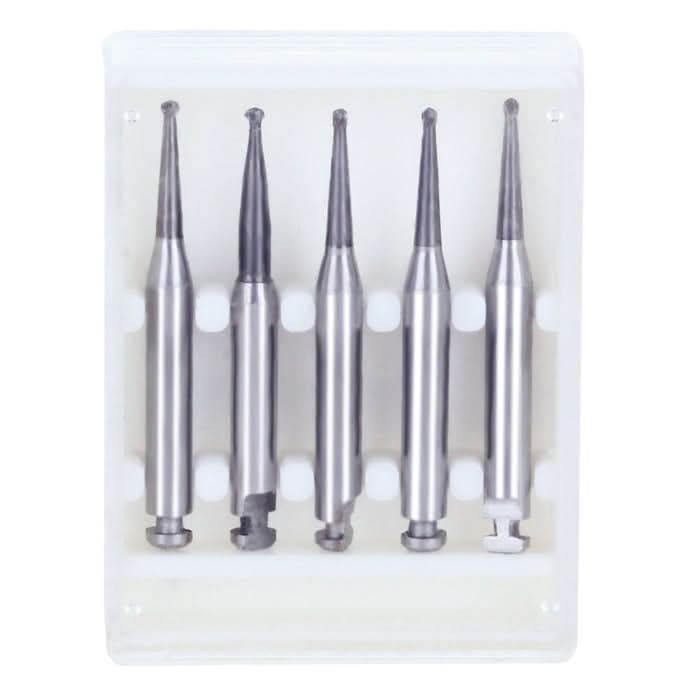 Dental Carbide Bur for Slow Speed Latch RA #1 Round 0.8mm 5pcs/Box - pairaydental.com