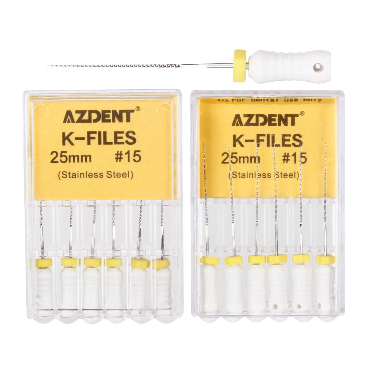 Endo Hand K-Files Stainless Steel #15 25mm 6pcs/Pk - pairaydental.com