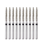 Dental Diamond Burs FG FO-11S Flame 10pcs/Box - pairaydental.com