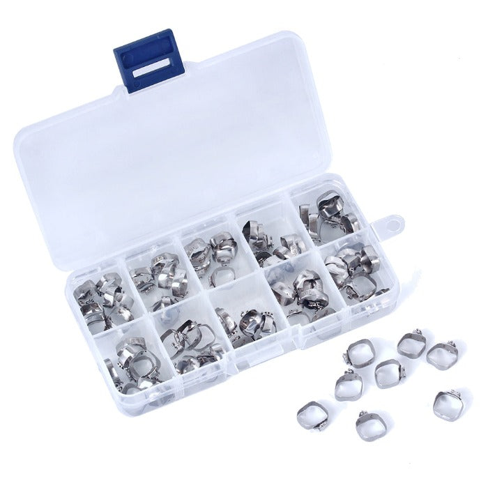 Orthodontic 1st Molar Series Bands with Buccal Tube Conv Roth 0.022 Single U/1 L/1 36#-40+# 80pcs/Box - pairaydental.com 