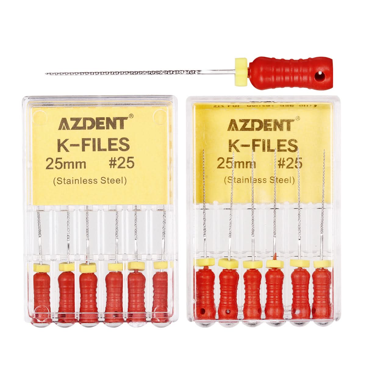 Endo Hand K-Files Stainless Steel #25 25mm 6pcs/Pk - pairaydental.com