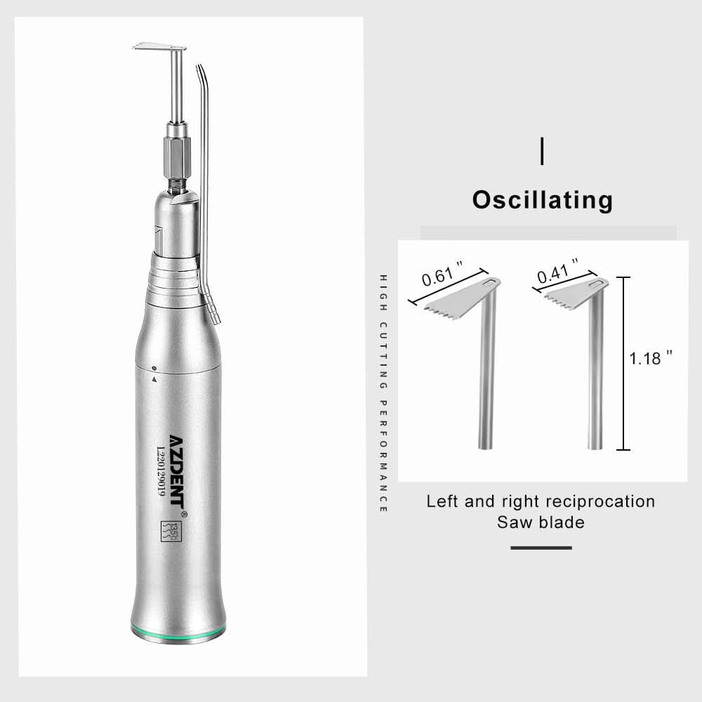 4:1-O 17° Left & Right Reciprocating Saw Straight Handpiece Water Spray - pairaydental.com