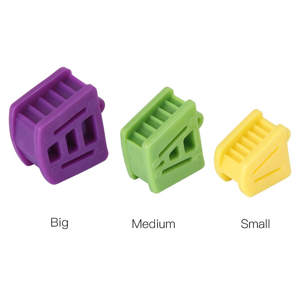 3pcs Mouth Opener Occlusal Pad Teeth Prop Bite Rubber Retractor Latex S M L - pairaydental.com