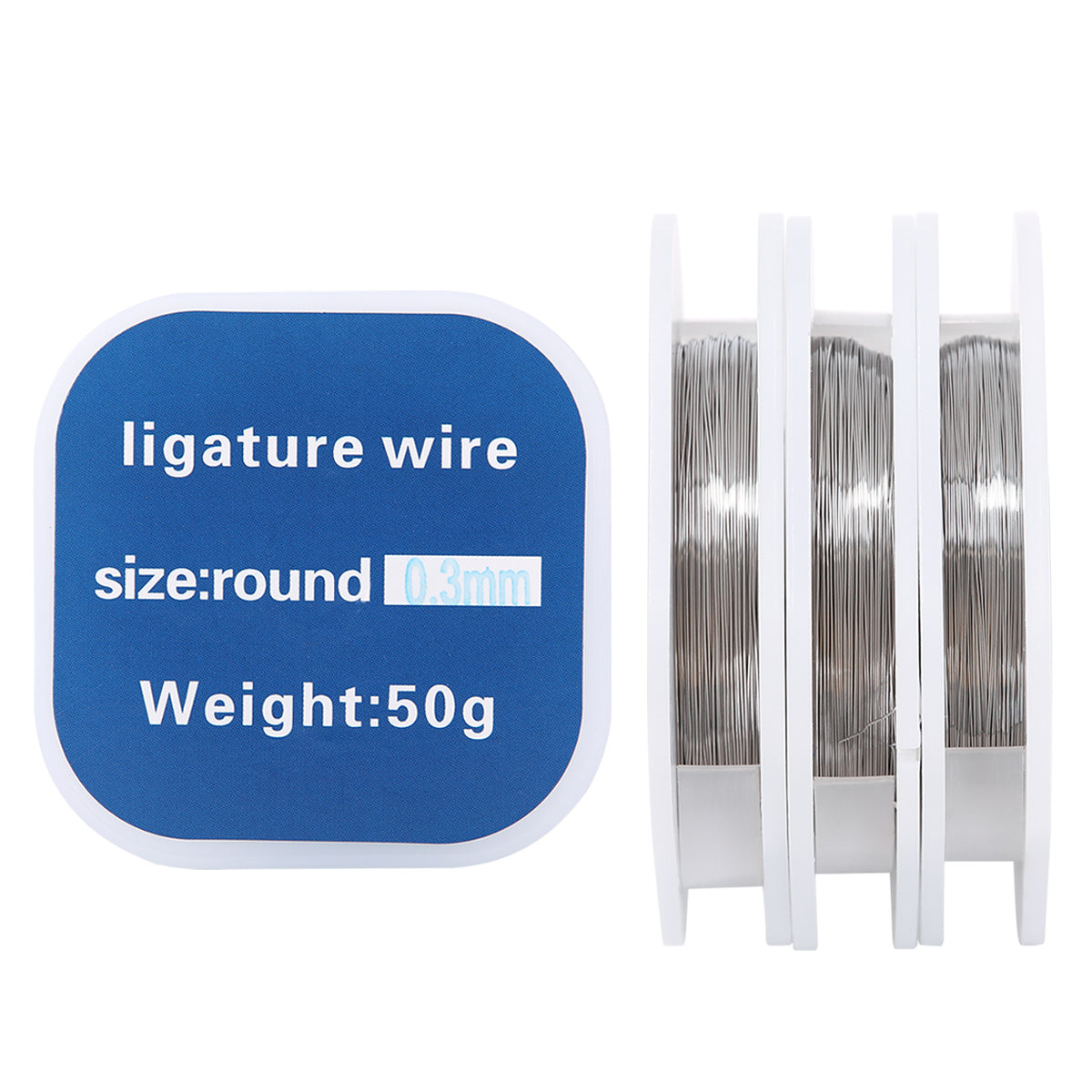 Orthodontic Ligature Wire Stainless Steel Round 0.2/ 0.25/ 0.3mm 50g/Roll - pairaydental.com