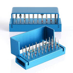 Dental Burs Drill Disinfection Block High Speed Handpiece Holder Blue 30 Holes - pairaydental.com