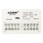Orthodontic Mini Metal Brackets Roth/MBT/Edgewise 0.018/0.022 Hooks 3/3-4-5 20pcs/Box - pairaydental.com