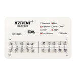 Orthodontic Mini Metal Brackets Roth/MBT/Edgewise 0.018/0.022 Hooks 3/3-4-5 20pcs/Box - pairaydental.com