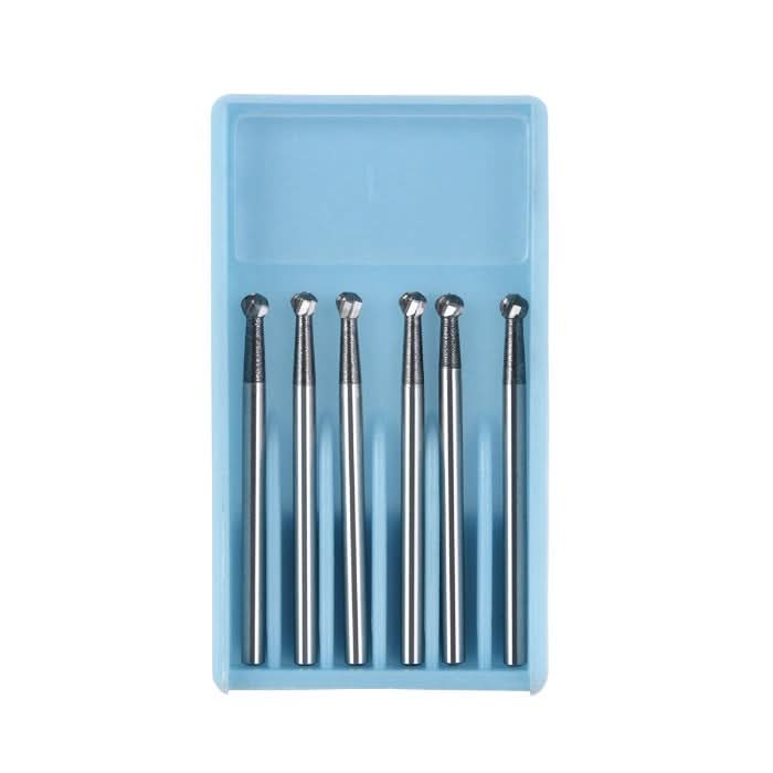 Dental Carbide Burs Round 25mm FG #6 SL 6pcs/Box - pairaydental.com