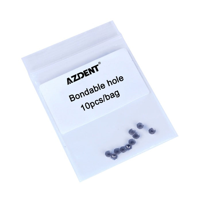 Dental Lingual Button Bondable Hole Mesh Base 10pcs/Bag - pairaydental.com