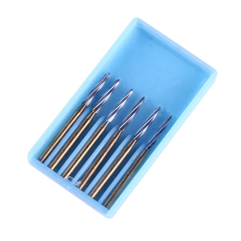 Dental Tungsten Carbide Burs FG Long Tapered 25mm 6pcs/Box - pairaydental.com