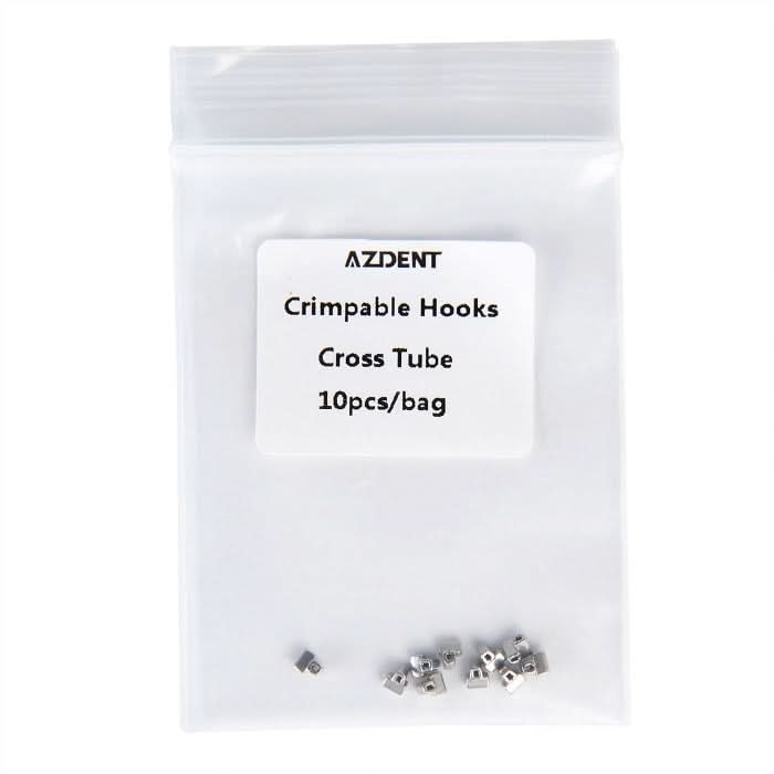 Dental Crimpable Hooks Cross Tube 10pcs/Bag - pairaydental.com