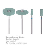Dental Polishing Lab Ceramic Diamond Grinder Blue - pairaydental.com