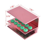 Dental Burs Holder Block Autoclavable with Silicon Cover 10 Holes Pink - pairaydental.com