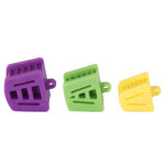 3pcs Mouth Opener Occlusal Pad Teeth Prop Bite Rubber Retractor Latex S M L - pairaydental.com