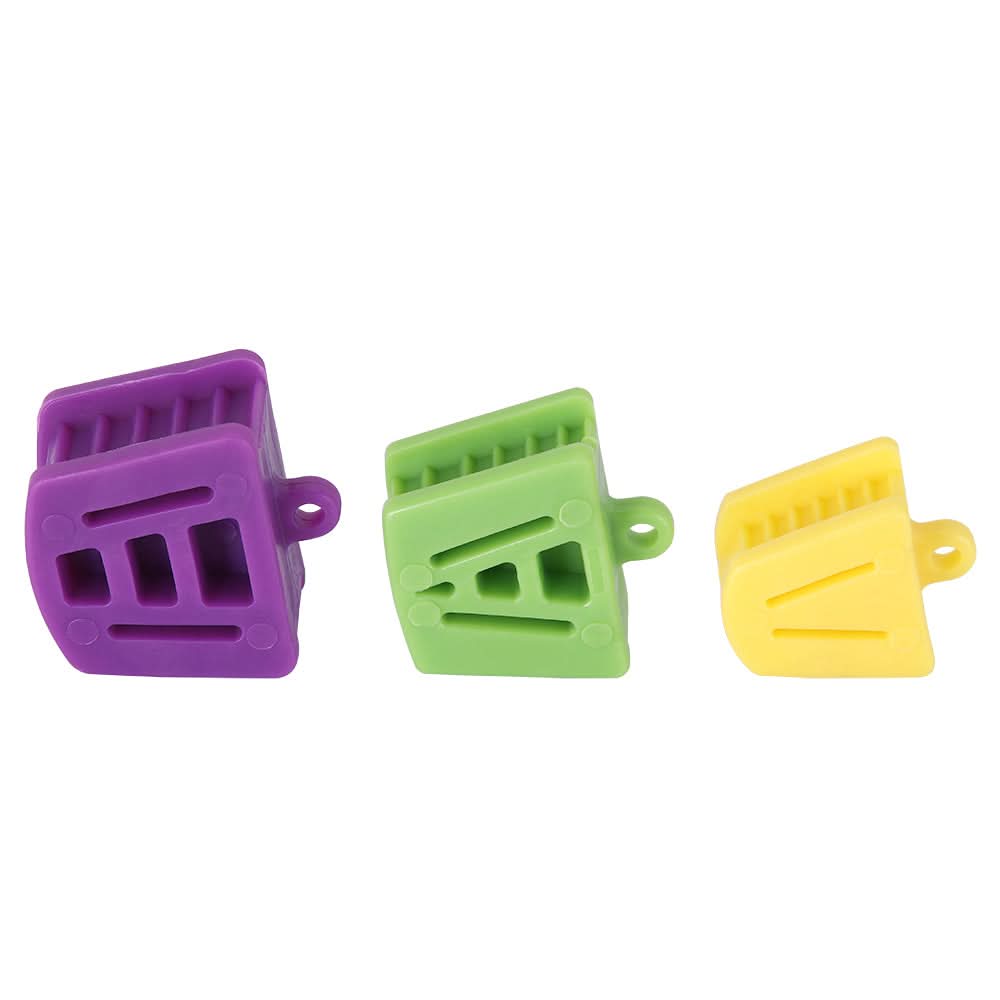 3pcs Mouth Opener Occlusal Pad Teeth Prop Bite Rubber Retractor Latex S M L - pairaydental.com
