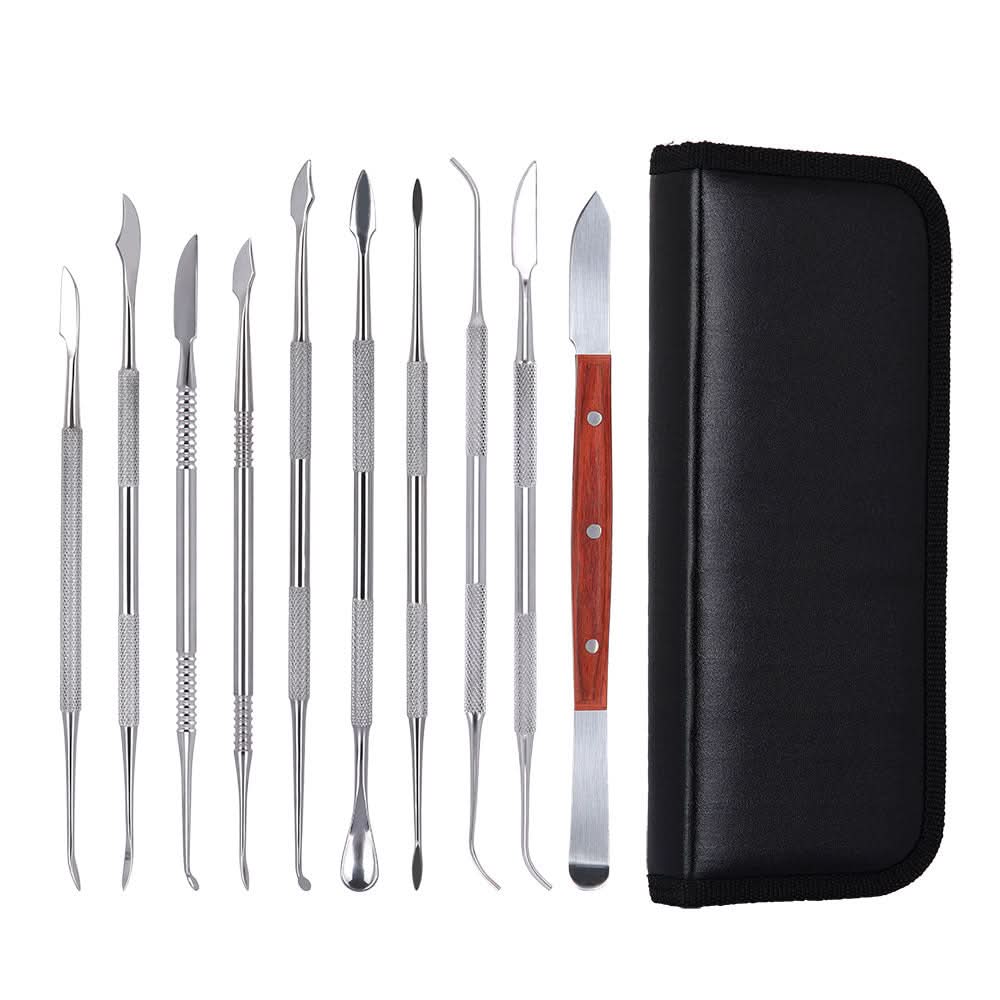 Dental Spatula Plaster Knife Versatile Teeth Wax Carving Tool Set 10pcs/Set - pairaydental.com