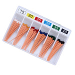 Dental Gutta Percha Points 0.04 Taper 15-40# Color Coded 60pcs/Pack - pairaydental.com