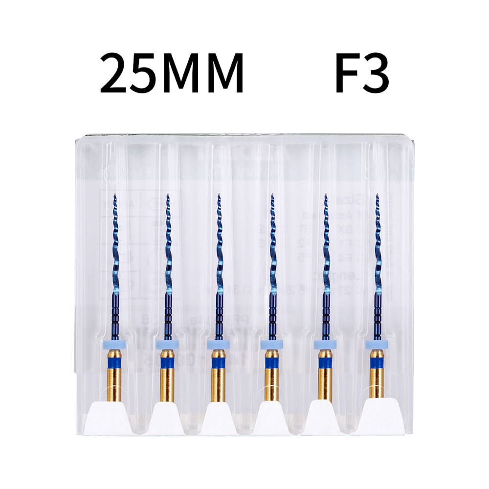 Endo NiTi Rotary Files Heat Activated 25mm F3 6pcs/Pk - pairaydental.com