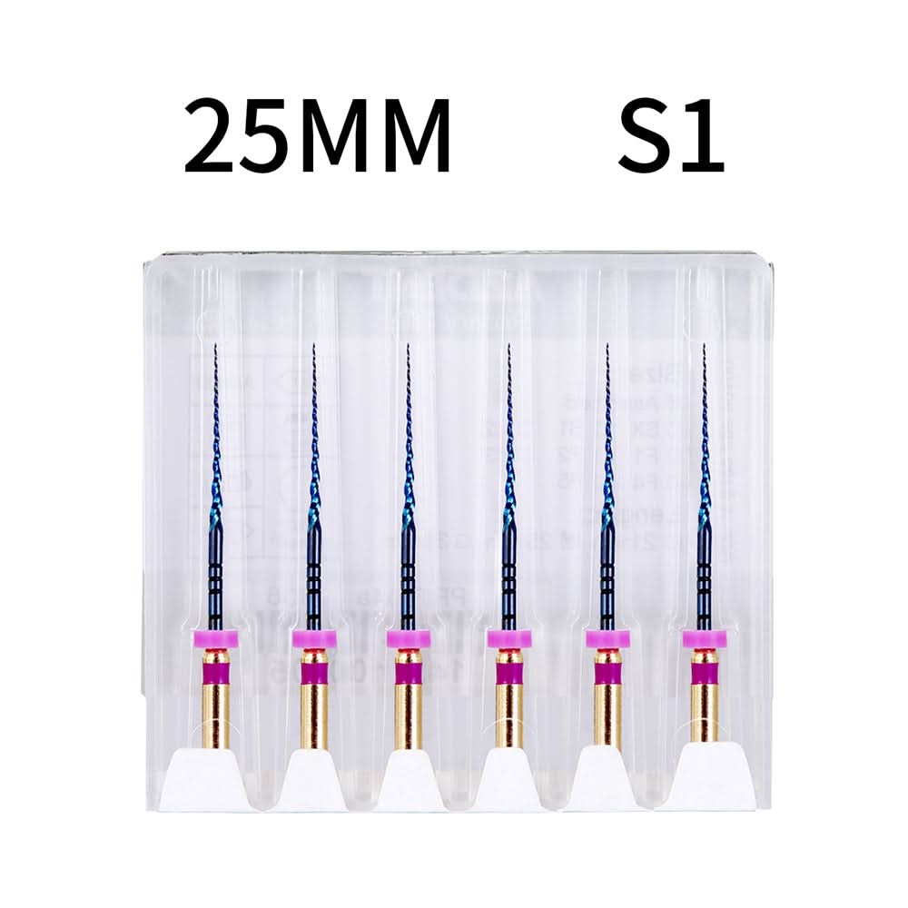 Endo NiTi Rotary Files Heat Activated 25mm S1 6pcs/Pk - pairaydental.com