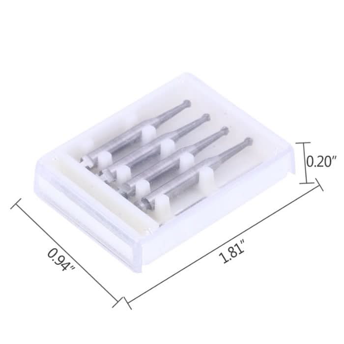 Dental Carbide Bur for Slow Speed Latch RA #4 Round 1.4mm 5pcs/Box - pairaydental.com