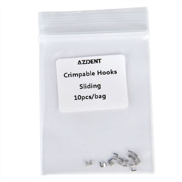 Dental Crimpable Hooks Sliding 10pcs/Bag - pairaydental.com