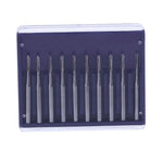 Dental Carbide Bur Straight Round End Crosscut Fissure FG #1557 10pcs/Box - pairaydental.com