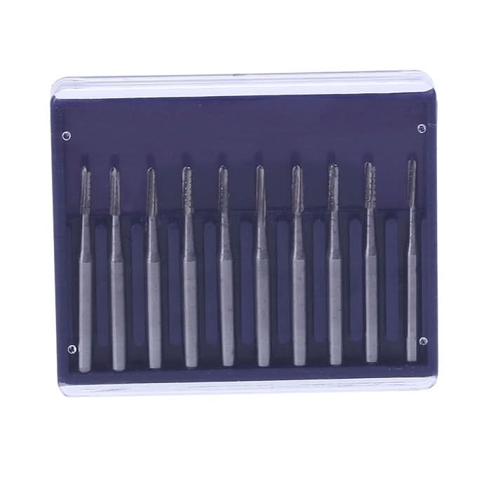 Dental Carbide Bur Straight Round End Crosscut Fissure FG #1557 10pcs/Box - pairaydental.com
