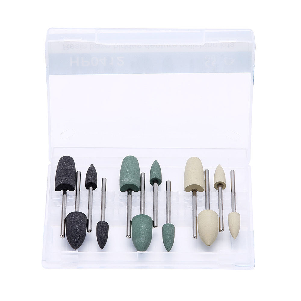 Dental Diamond Burs Hidden Resin Base Polishing Kit HP0412 12pcs/Box - pairaydental.com