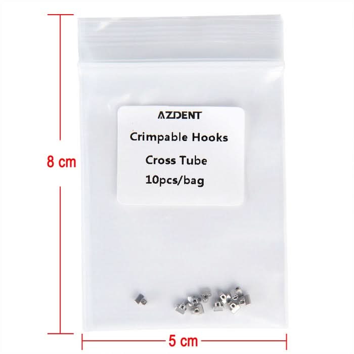 Dental Crimpable Hooks Cross Tube 10pcs/Bag - pairaydental.com