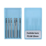 Dental Carbide Burs Round 25mm FG #6 SL 6pcs/Box - pairaydental.com
