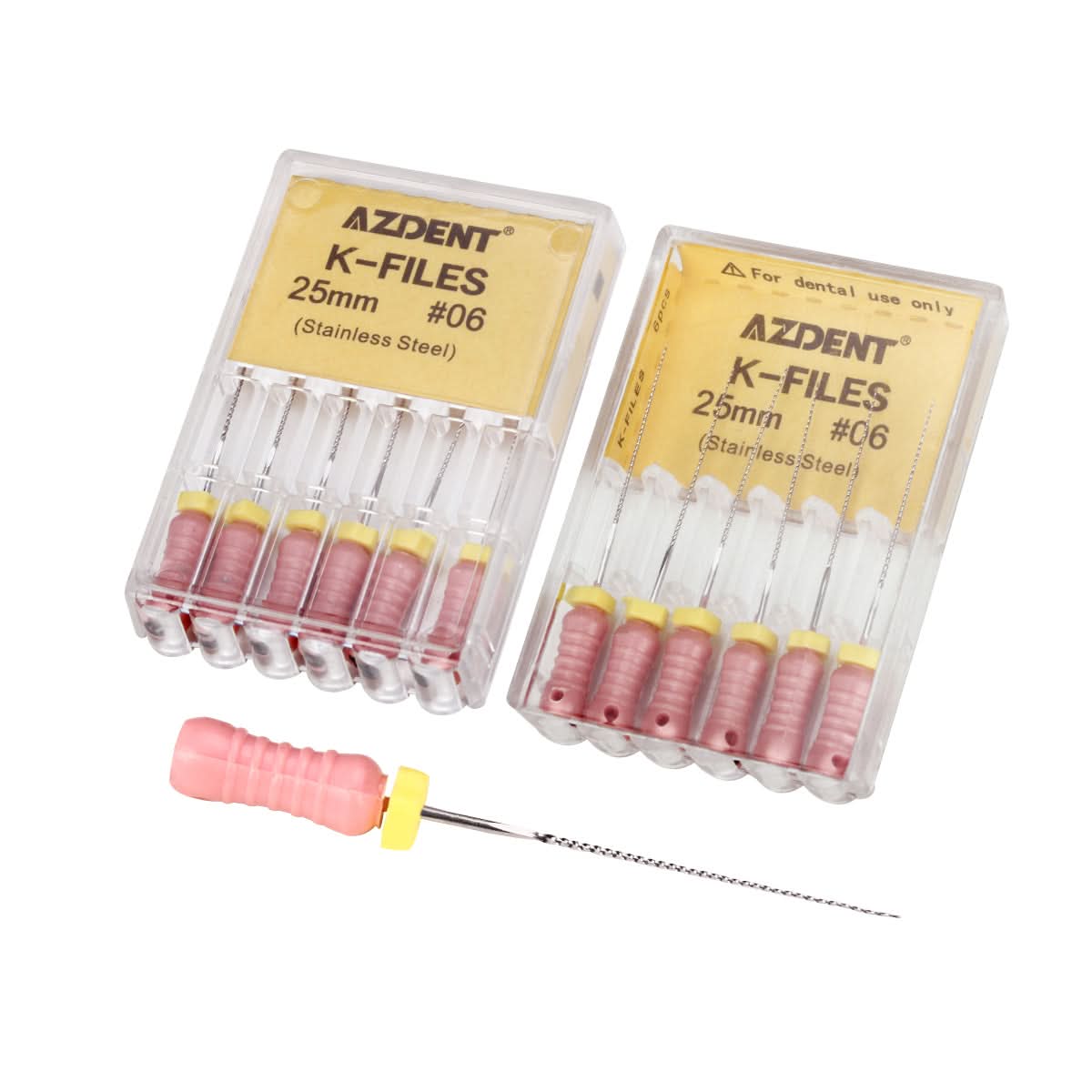 Endo Hand K-Files Stainless Steel #06 25mm 6pcs/Pk - pairaydental.com