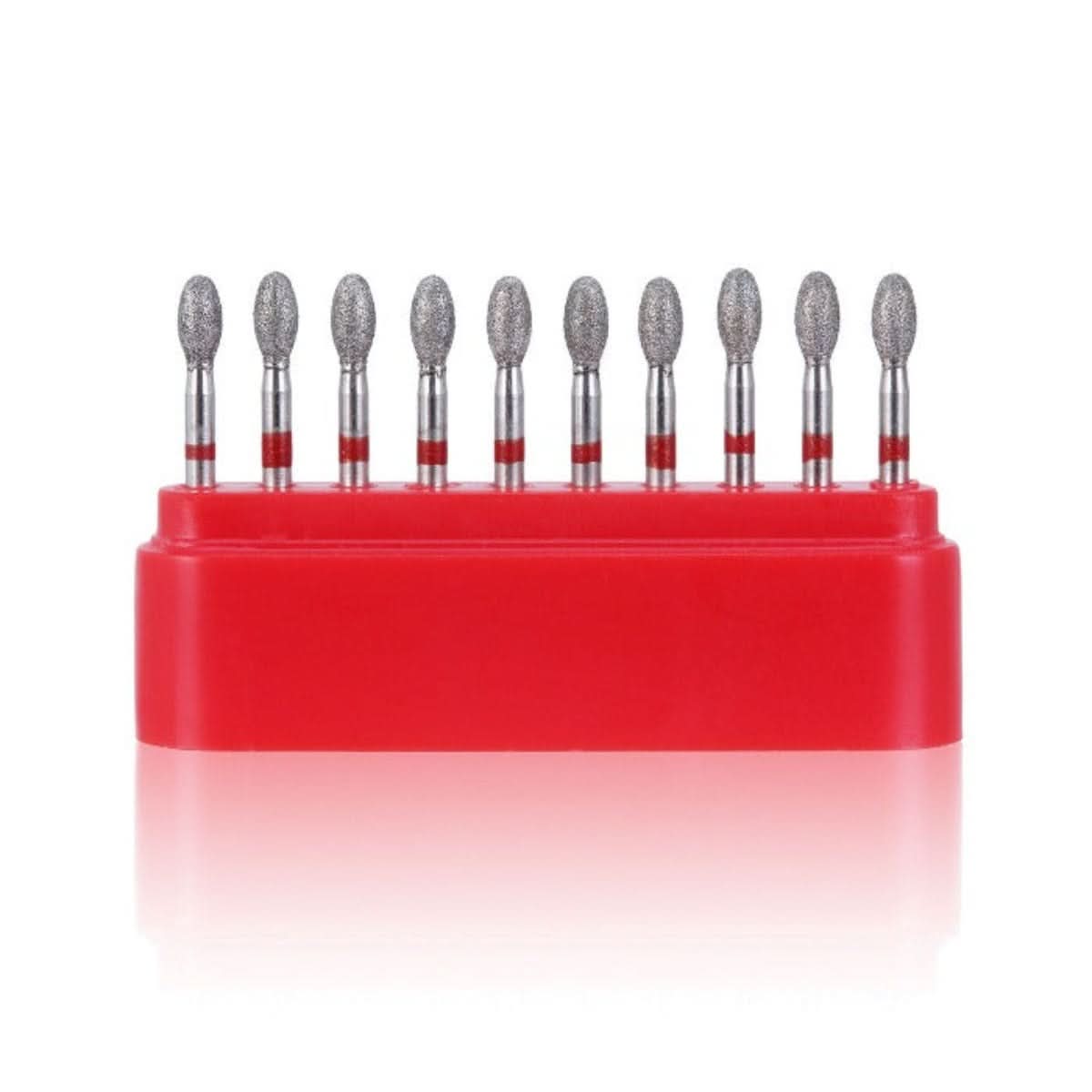 Dental Diamond Bur FG 379-023F Football Red 10pcs/Kit - pairaydental.com