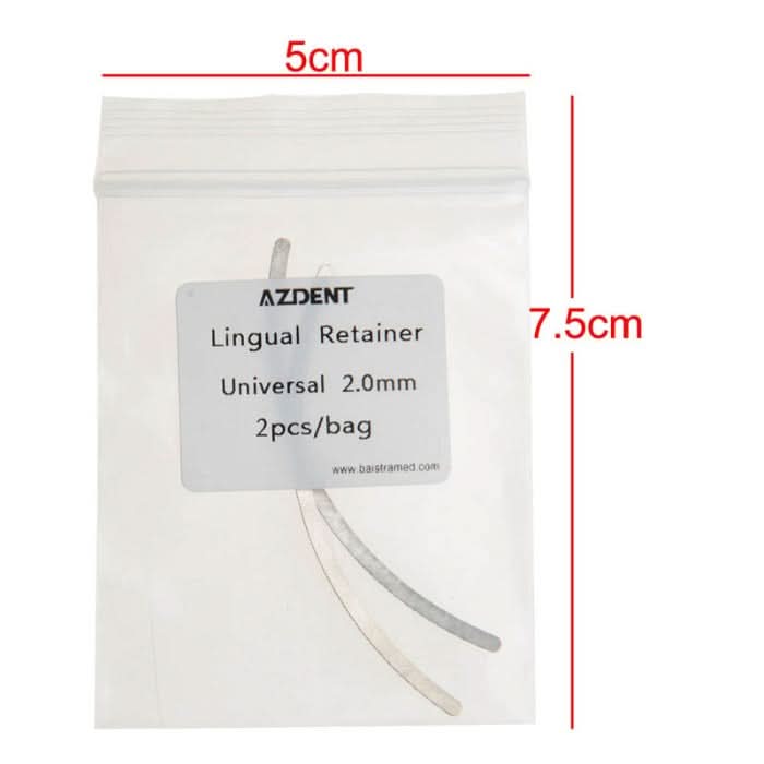 Dental Lingual Retainer Mesh Base Universal 2.0mm 2pcs/Pack - pairaydental.com