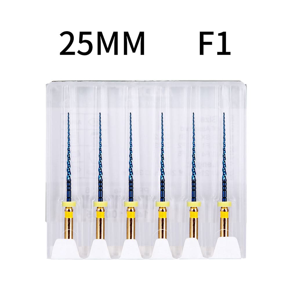 Endo NiTi Rotary Files Heat Activated 25mm F1 6pcs/Pk - pairaydental.com