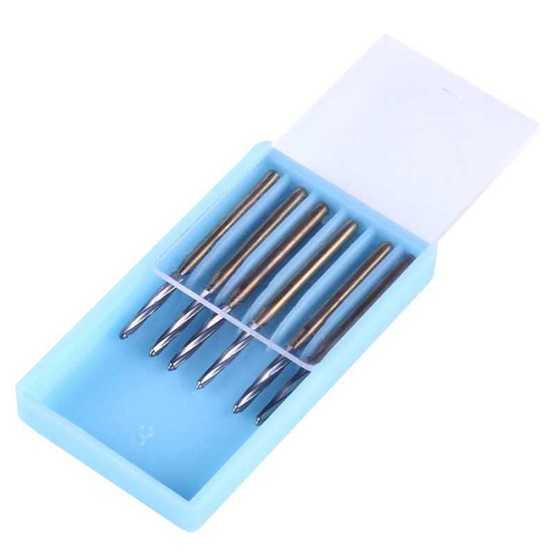 Dental Tungsten Carbide Burs FG Long Tapered 25mm 6pcs/Box
