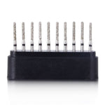 Dental Diamond Burs FG SR-11S Round End Cylinder 10pcs/Box - pairaydental.com