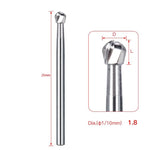Dental Carbide Burs Round 25mm FG #8 SL 6pcs/Box - pairaydental.com