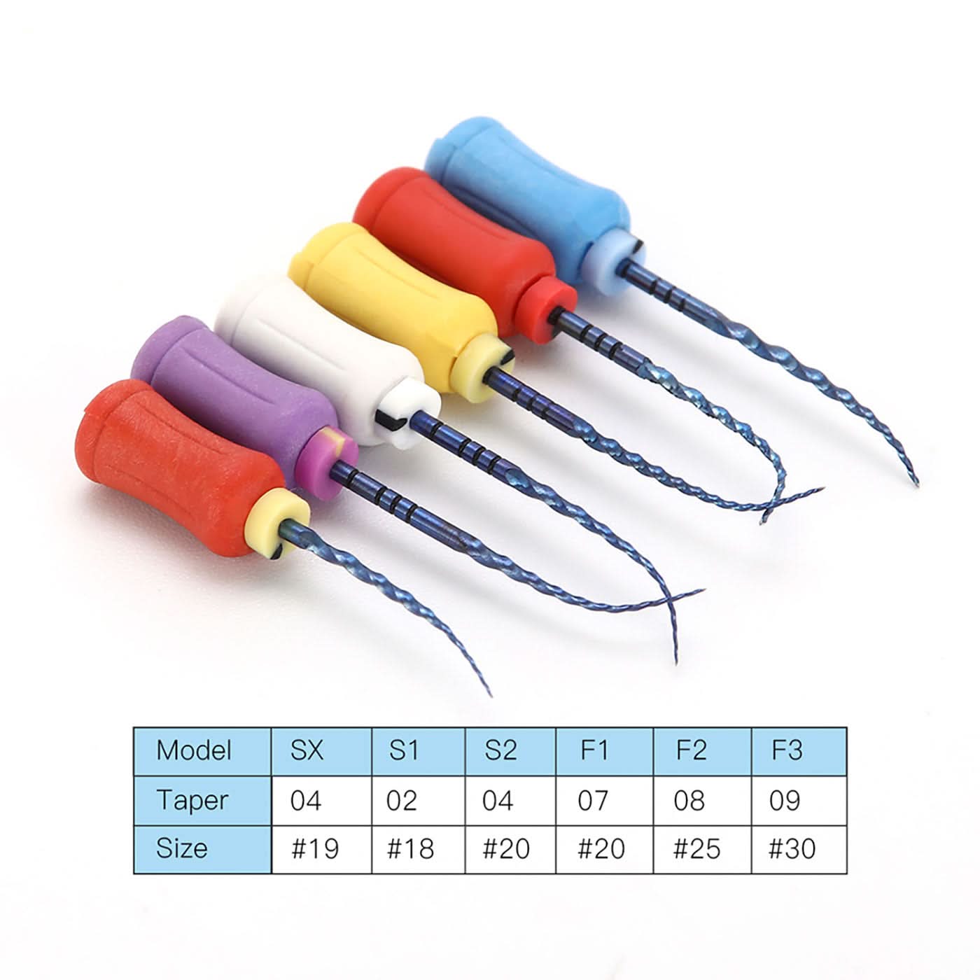 Endo Hand NiTi Super Files Heat Activated 25mm SX-F3 6Pcs/Pk - pairaydental.com